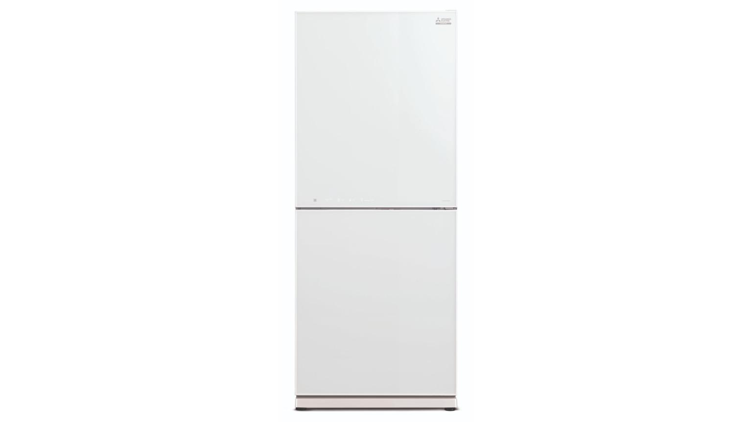 Mitsubishi Electric HGS 421L Bottom Mount Fridge - Mount Glacier White