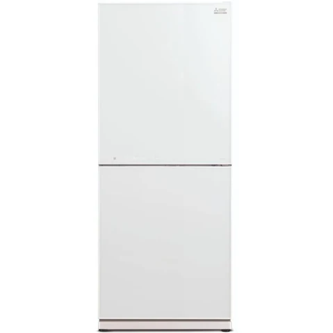 Mitsubishi Electric HGS 421L Bottom Mount Fridge - Mount Glacier White
