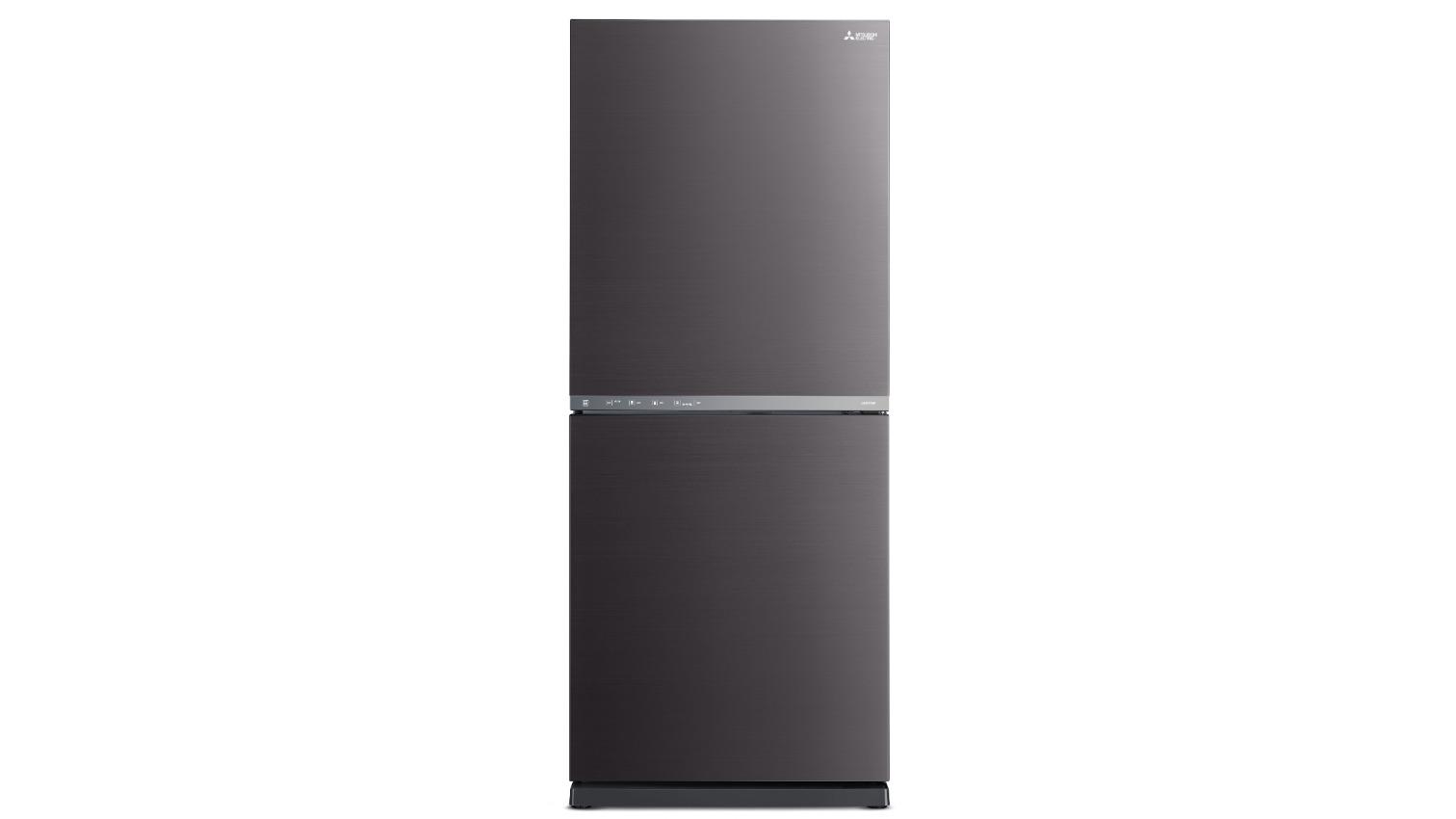 Mitsubishi Electric HS 421L Bottom Mount Fridge - Sterling Dark Silver