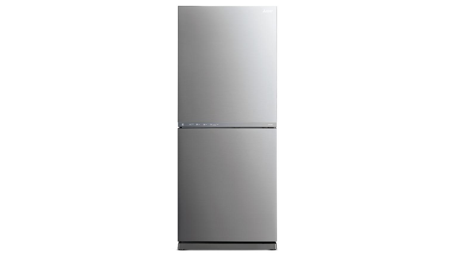Mitsubishi Electric HS 421L Bottom Mount Fridge - Sterling Silver
