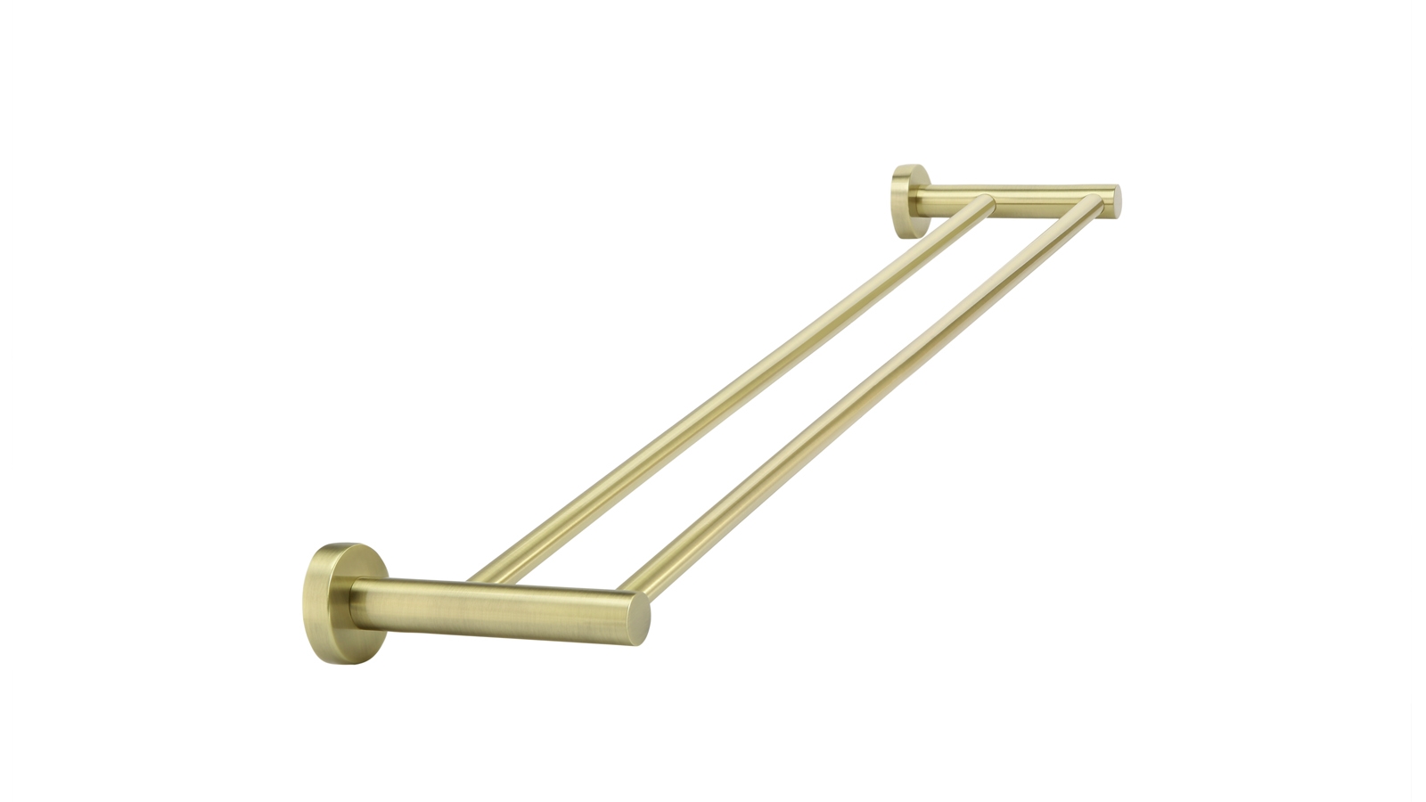 Meir 60cm Round Double Towel Rail - Tiger Bronze Gold