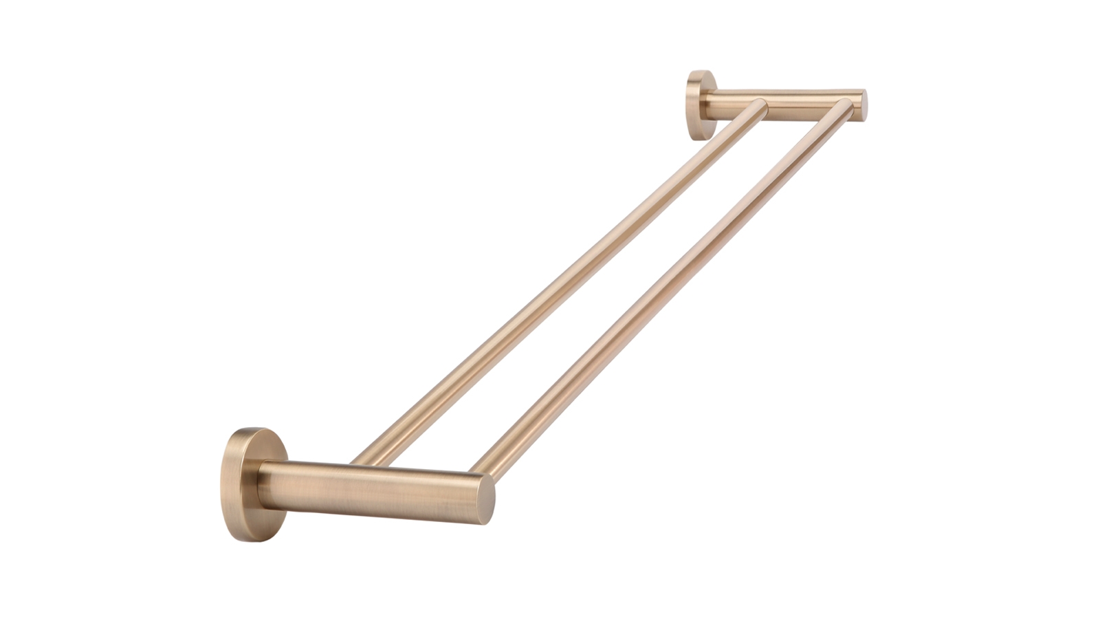 Meir 60cm Round Double Towel Rail - Champagne