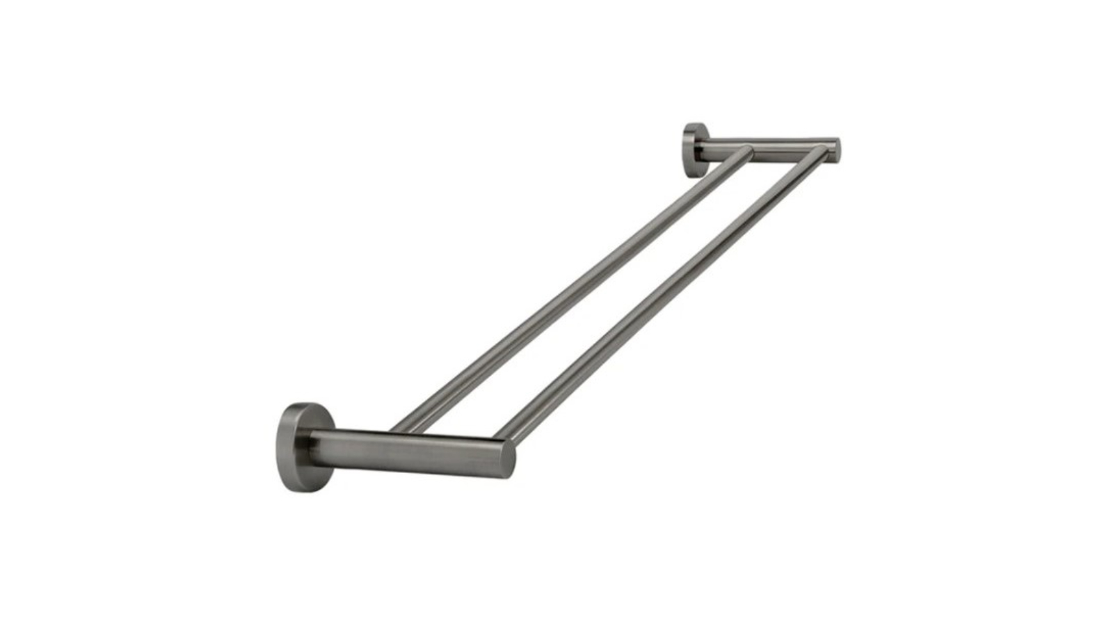 Meir 600mm Round Double Towel Rail - Shadow