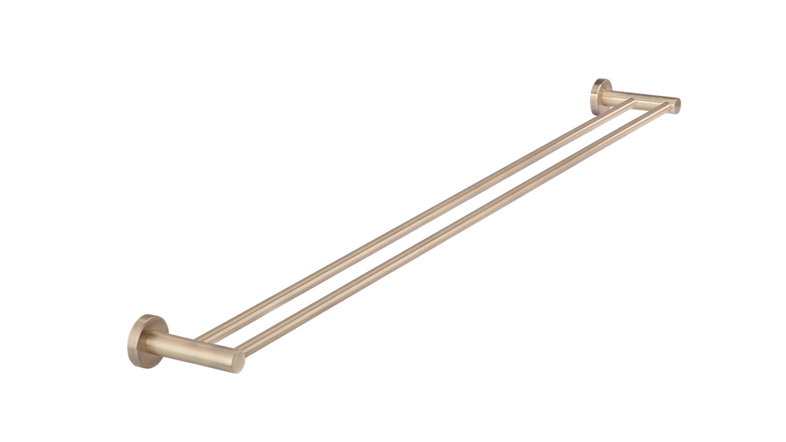 Meir 90cm Round Double Towel Rail - Champagne
