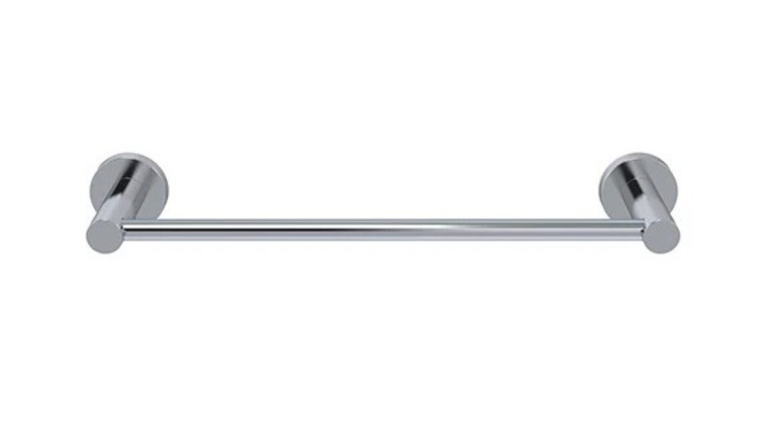 Meir 300mm Round Single Towel Rail - Chrome