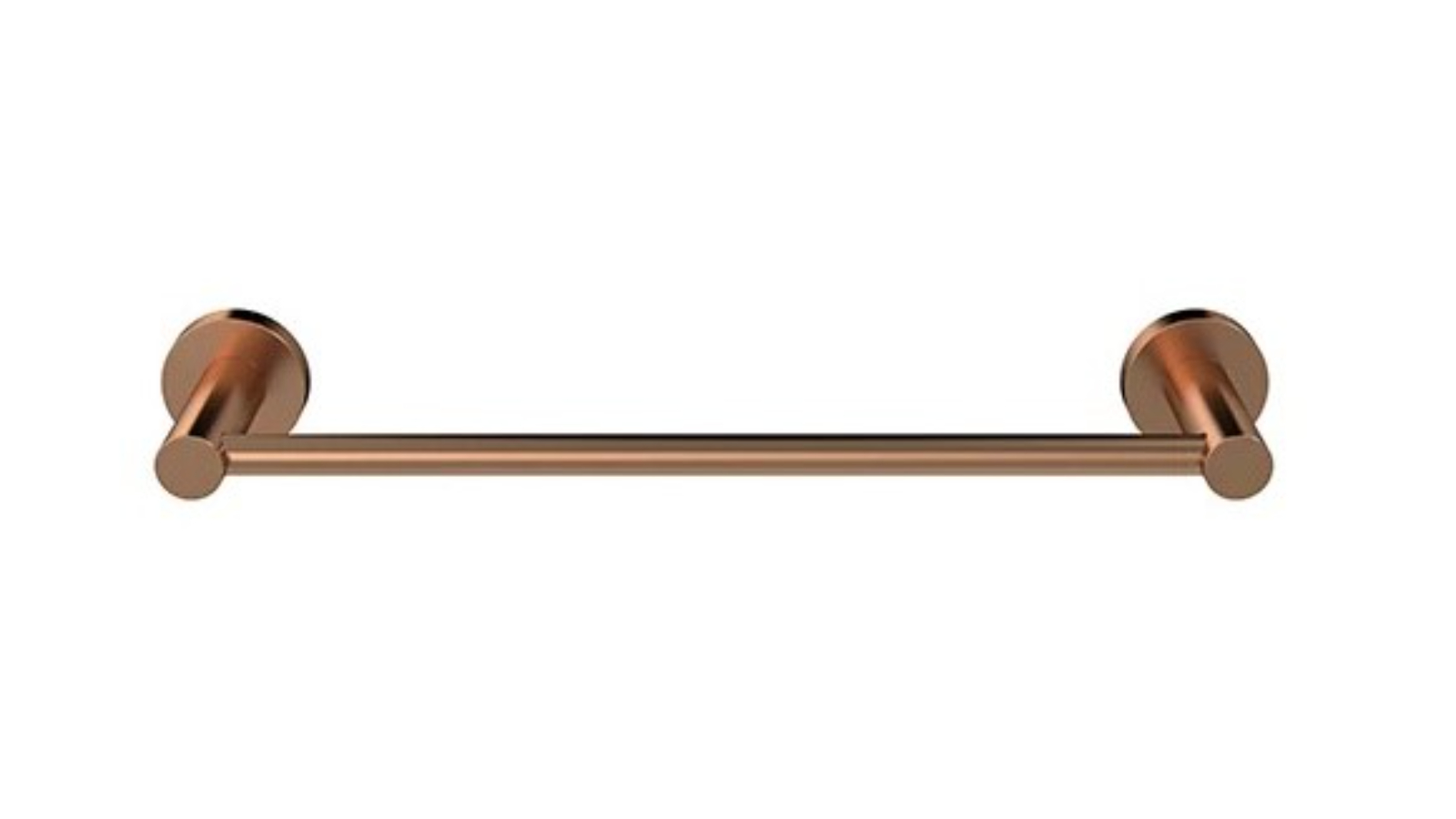 Meir 300mm Round Single Towel Rail - Lustre Bronze