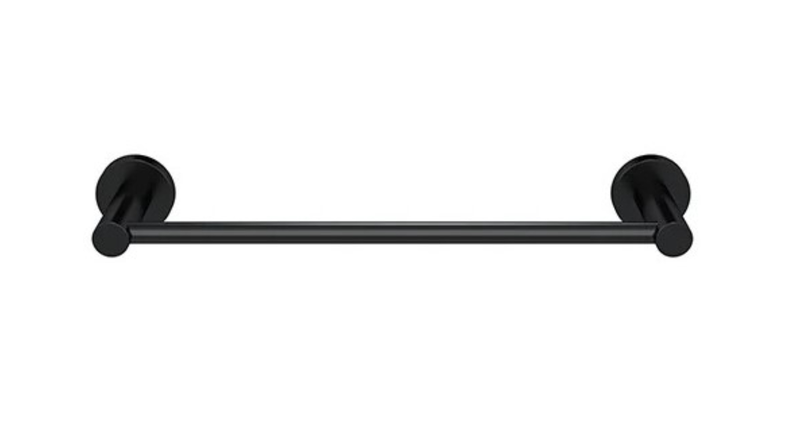 Meir 300mm Round Single Towel Rail - Matte Black