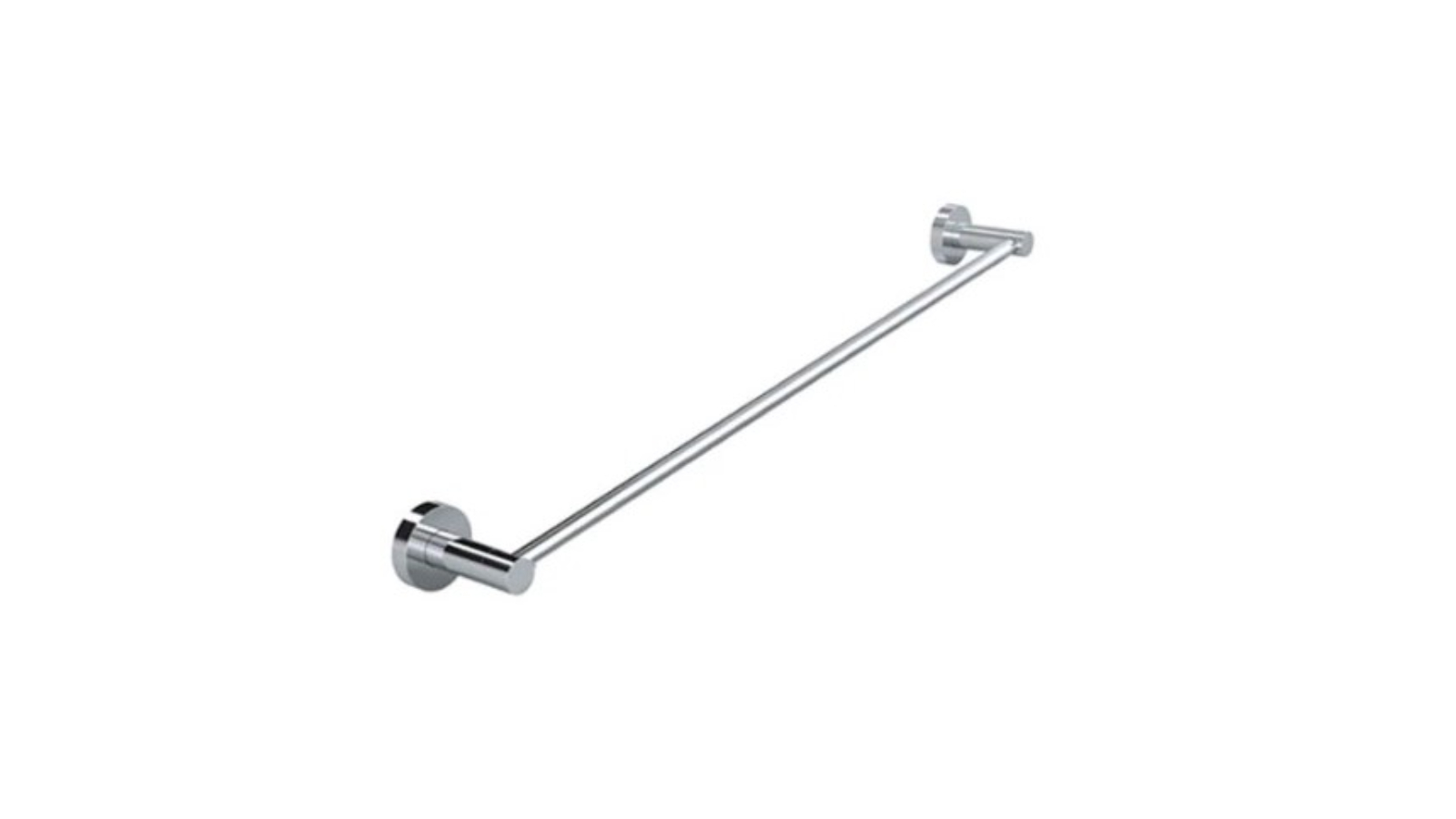 Meir 600mm Round Single Towel Rail - Chrome