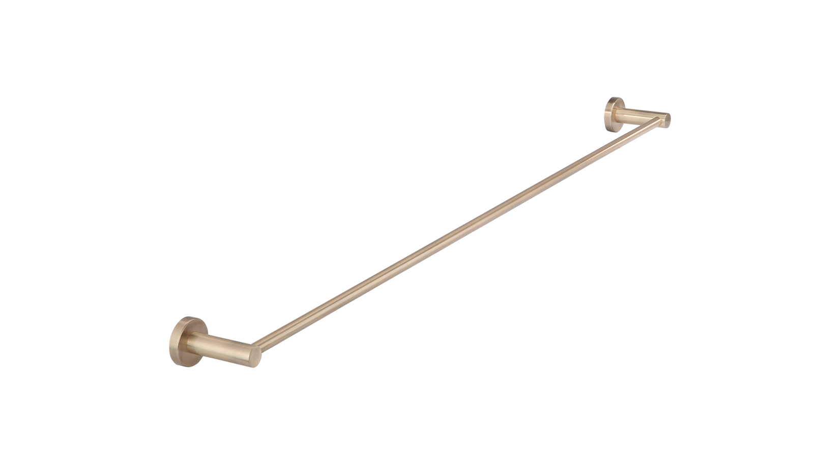 Meir 60cm Round Single Towel Rail - Champagne