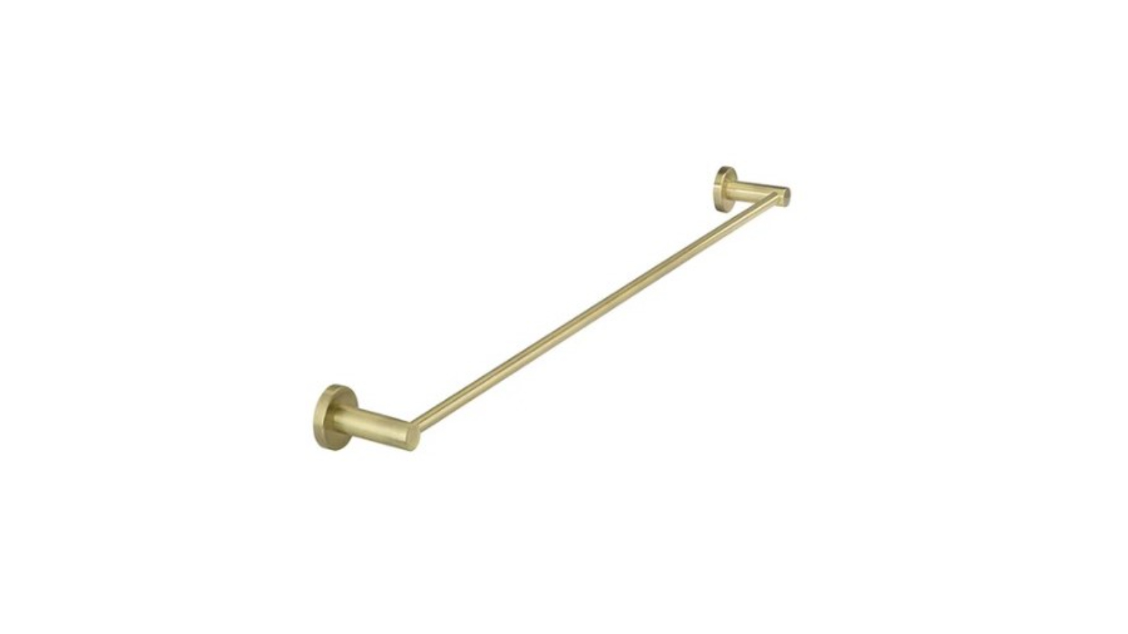 Meir 600mm Round Single Towel Rail - Tiger Bronze