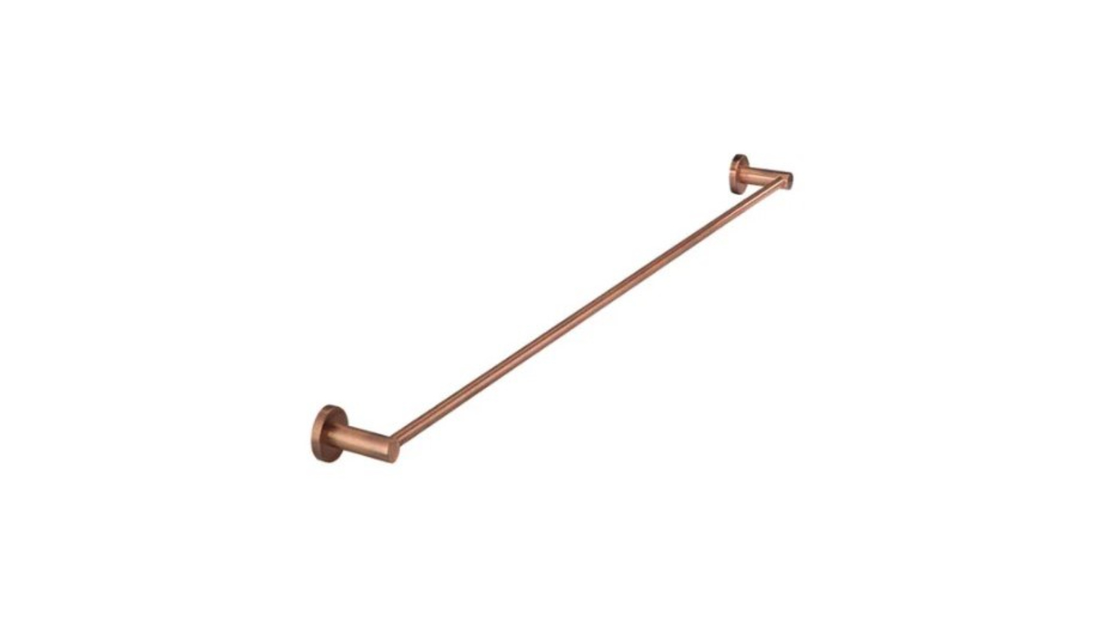 Meir 600mm Round Single Towel Rail - Lustre Bronze