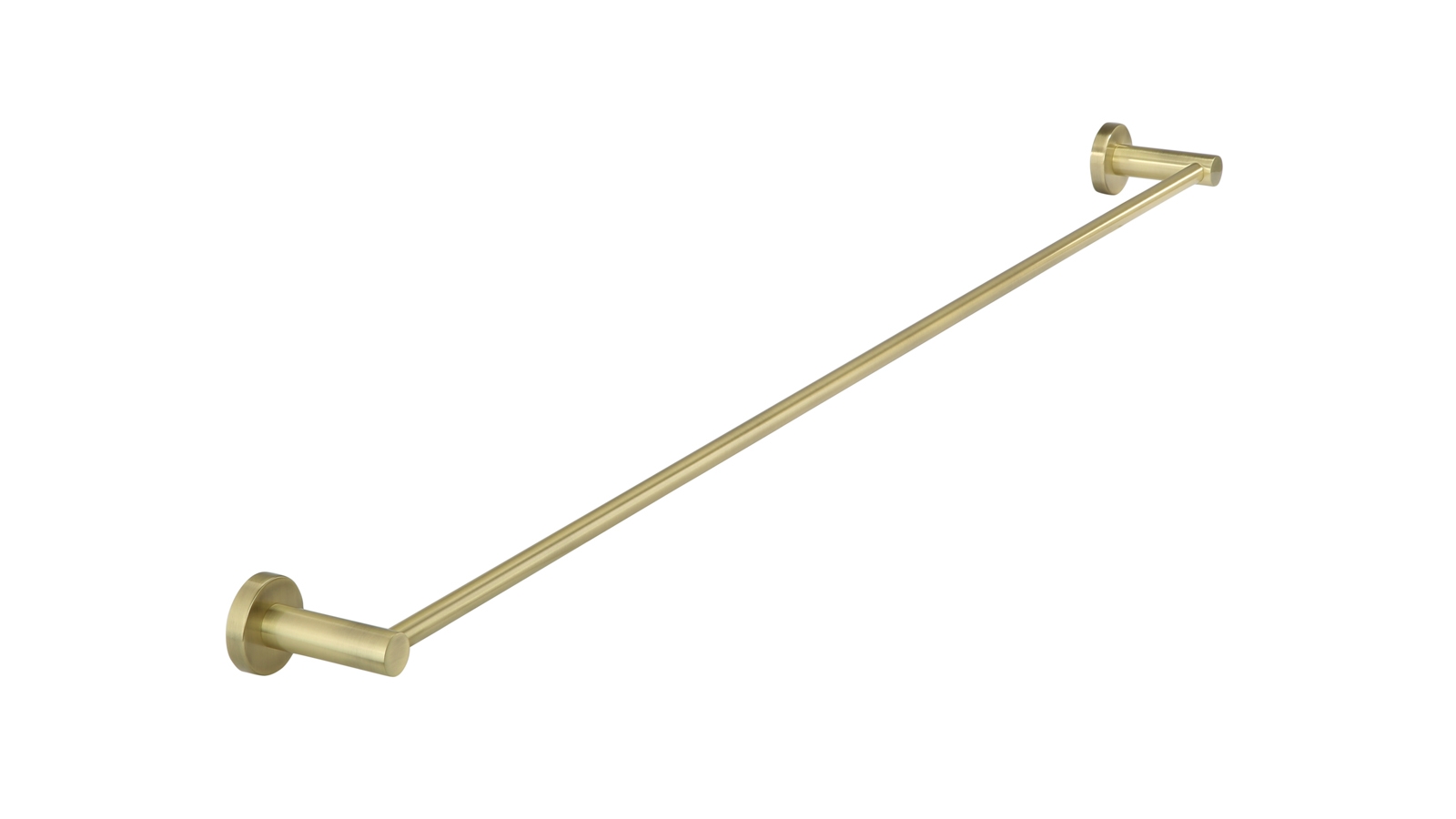 Meir 90cm Round Single Towel Rail - Tiger Bronze Gold
