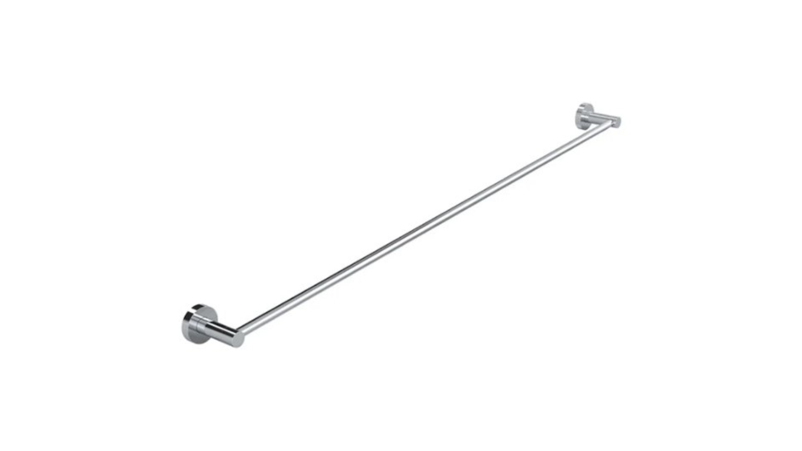 Meir 900mm Round Single Towel Rail - Chrome