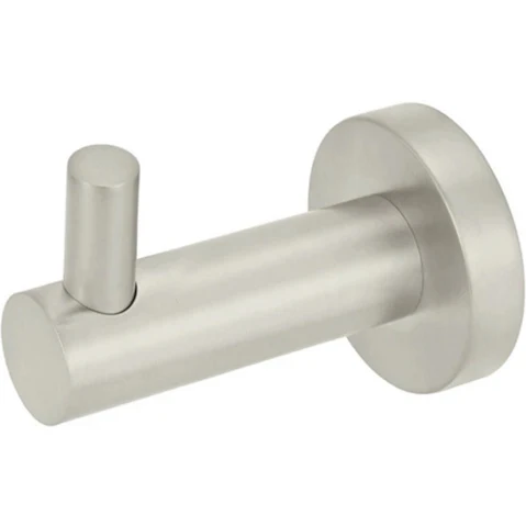 Meir Round Robe Hook - Brushed Nickel