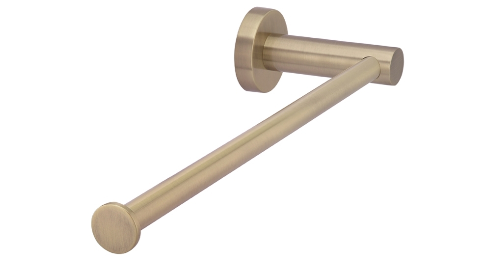 Meir Round Guest Towel Rail - Champagne