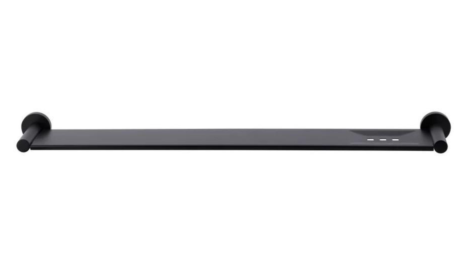 Meir Round Bathroom Shelf - Matte Black