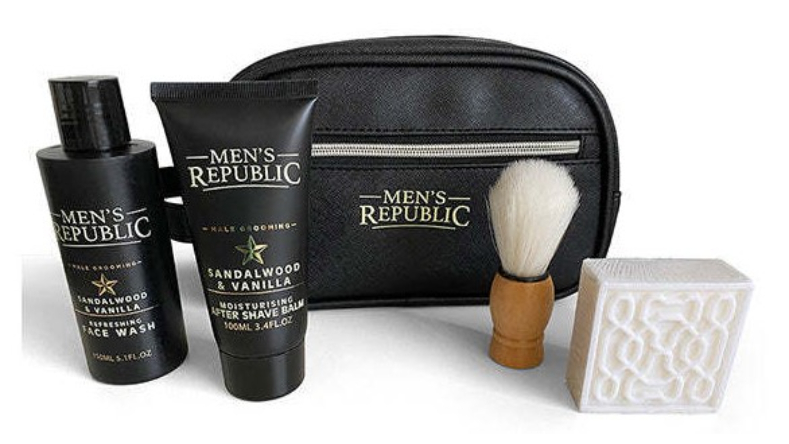 Men's Republic Cleansing Kit with Bag - 4 Piece