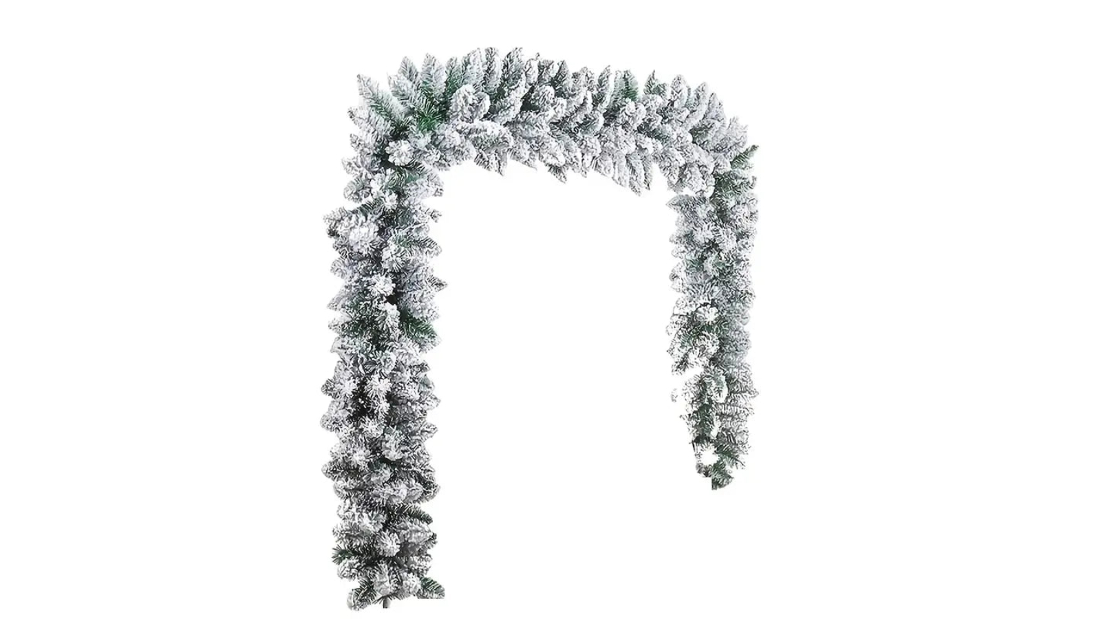 TM Snow Flocked Christmas Garland Winter Frosted Pine for Festive Decor