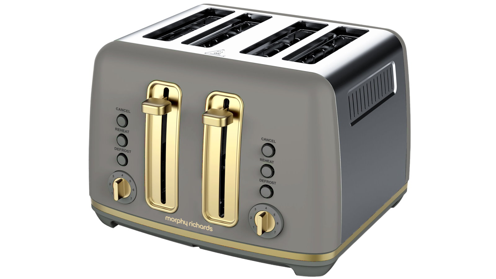 Morphy Richards Ascend Soft Gold 4 Slice Toaster Mushroom Grey
