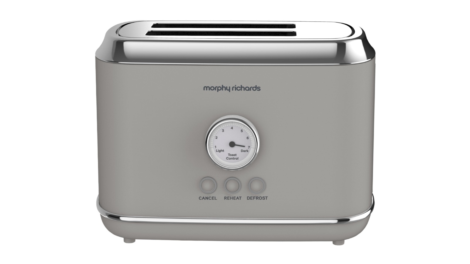 Morphy Richards Boutique 2 Slice Retro Toaster - Taupe Grey