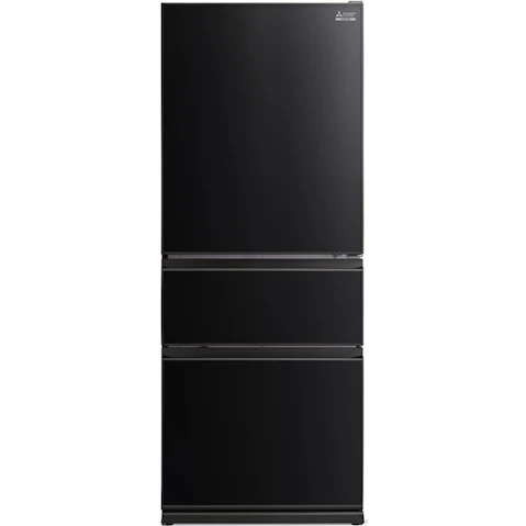 Mitsubishi Electric 450L CGX Series Bottom Mount Fridge - Brilliant Black