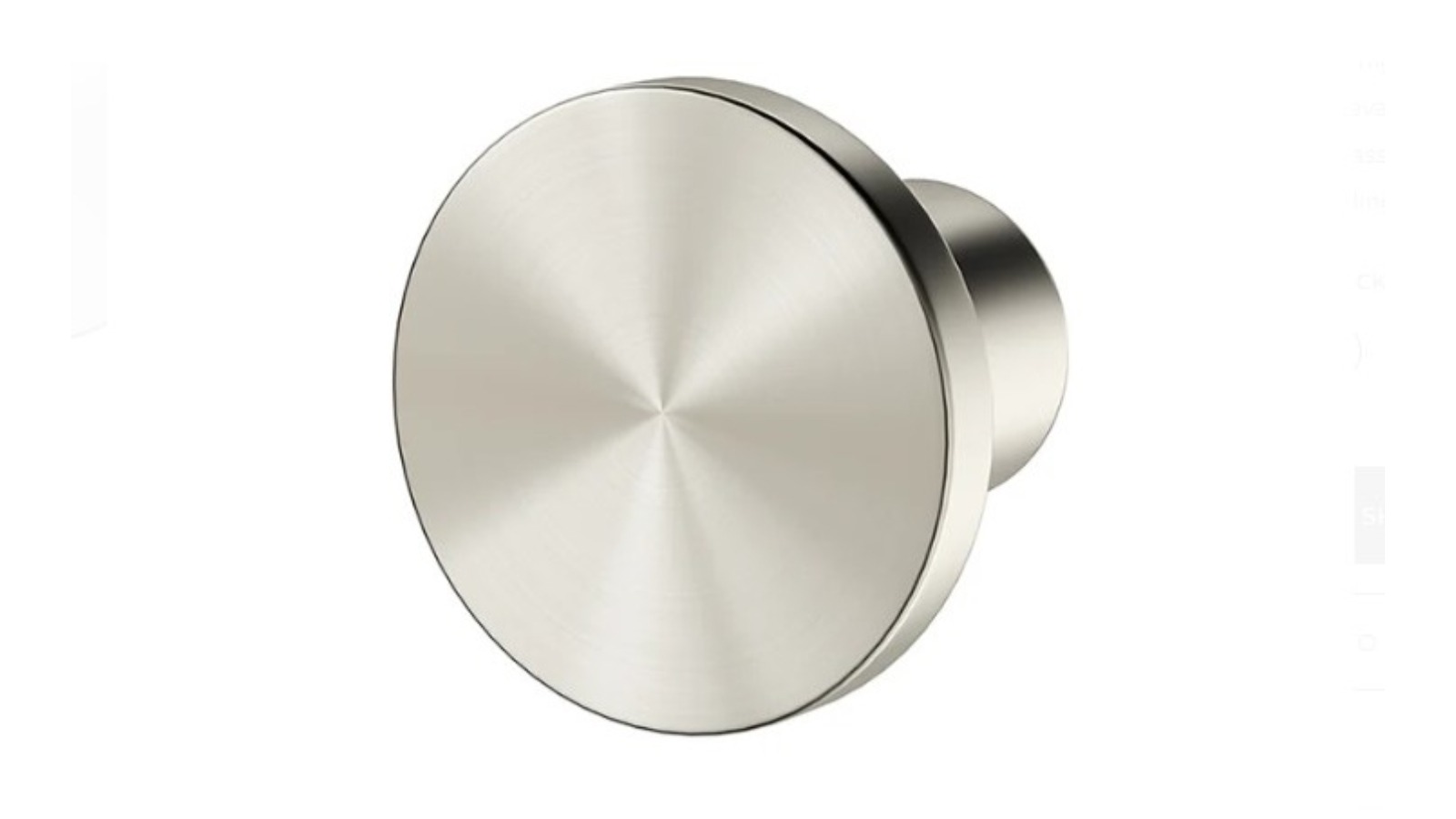Meir Oppen Knob Cabinet Handle - Brushed Nickel