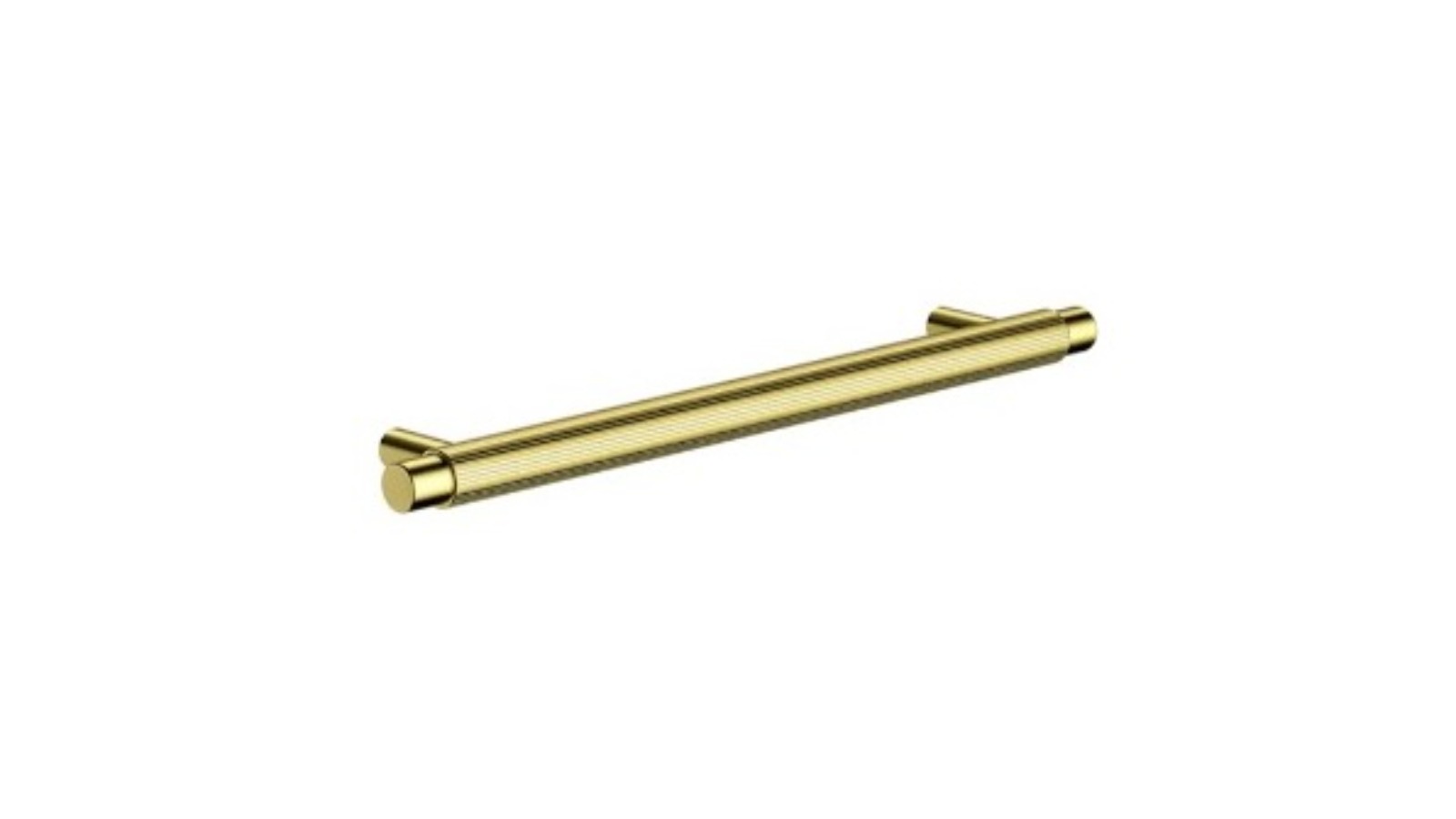 Meir Oppen 200mm Round Pull Linear Knurled Cabinet Handle - Tiger Bronze