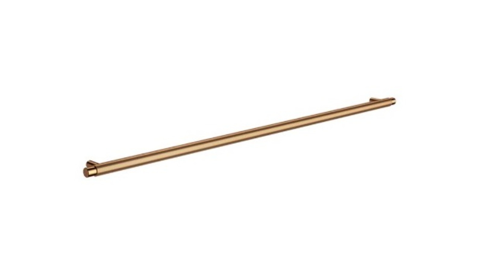 Meir Oppen 520mm Round Pull Linear Knurled Cabinet Handle - Lustre Bronze