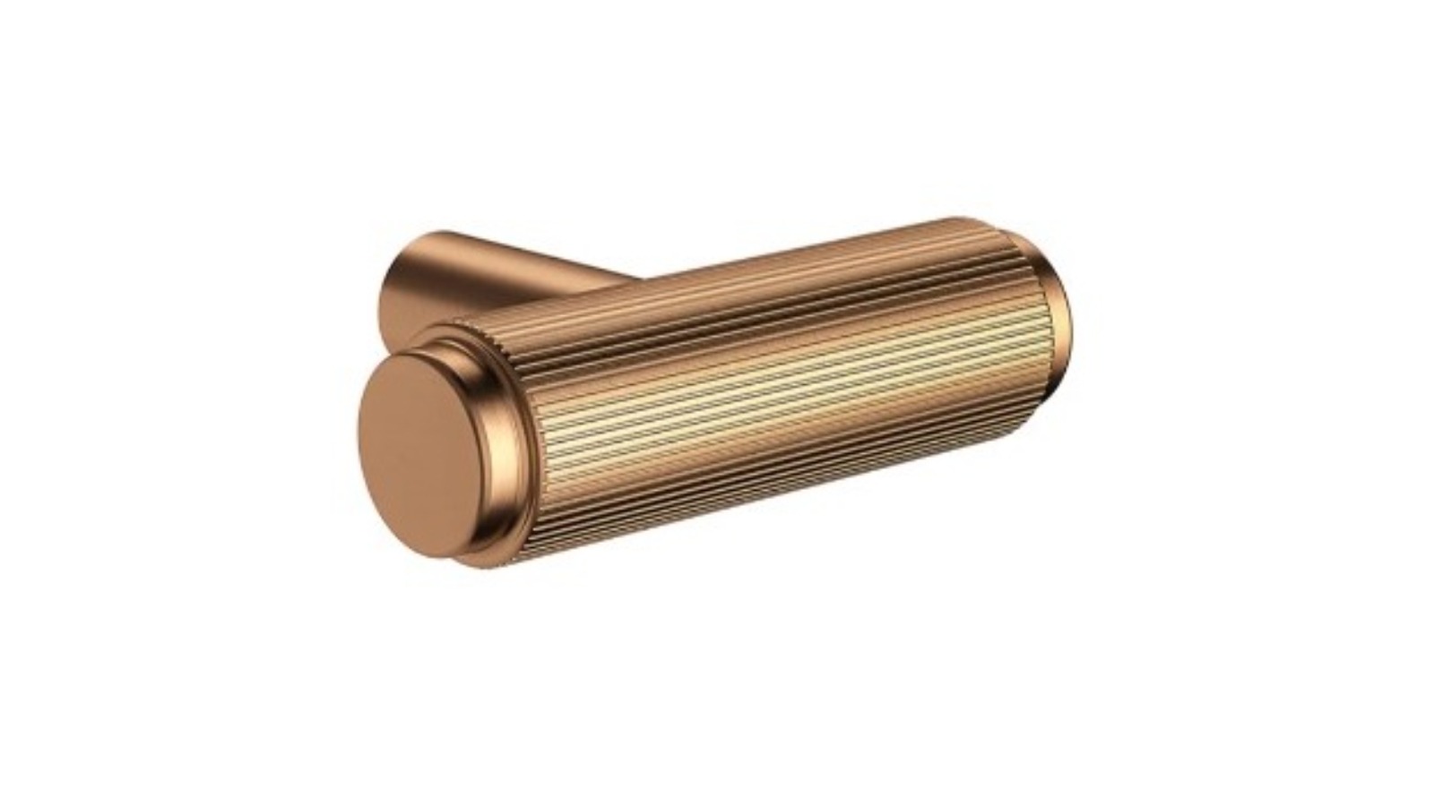 Meir Oppen 300mm T-Pull Linear Knurled Cabinet Handle - Lustre Bronze