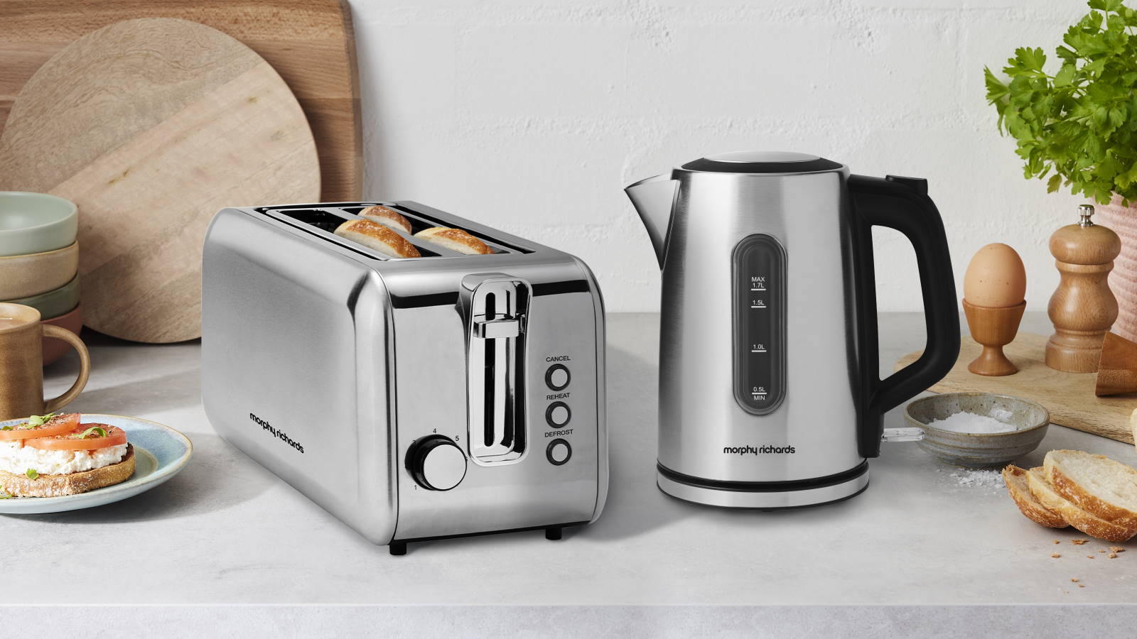 Morphy Richards Mexborough 1.7L Kettle, Stainless Steel, 3K | WhichOne