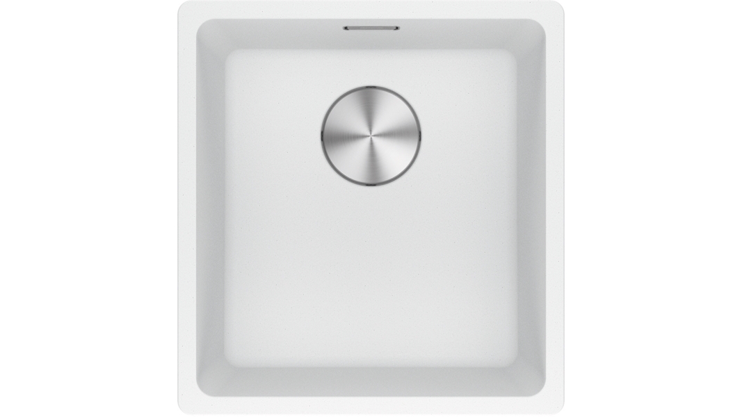 Franke Maris 370mm Single Bowl Flushmount Sink - Polar White