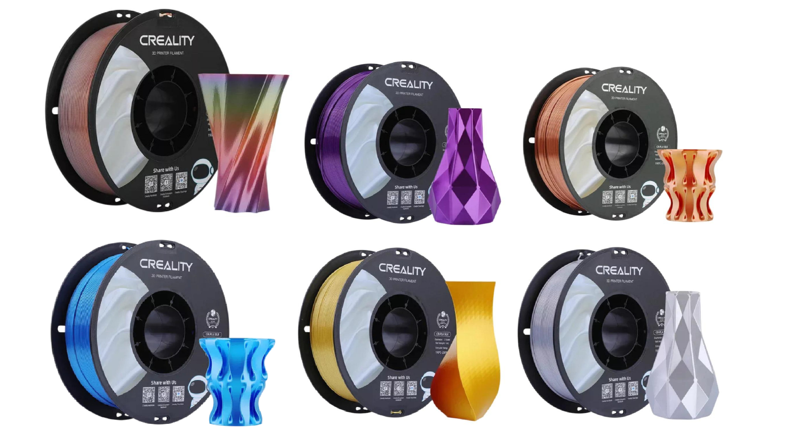Creality 3D CR-Silk PLA 1kg Spool Printer 1.75mm Filament