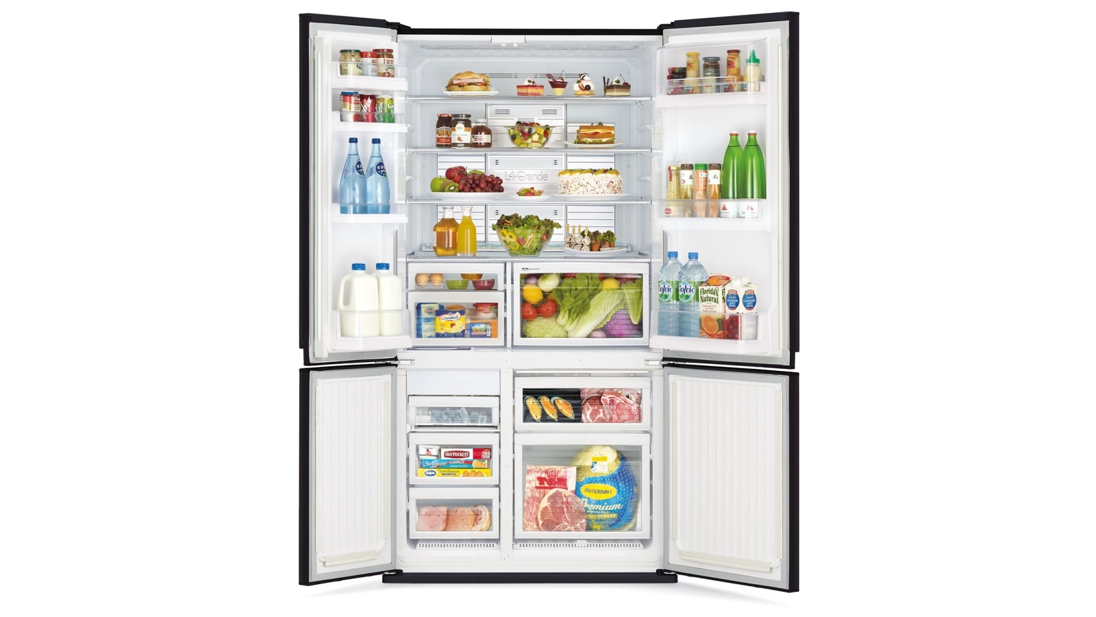 mitsubishi double door fridge