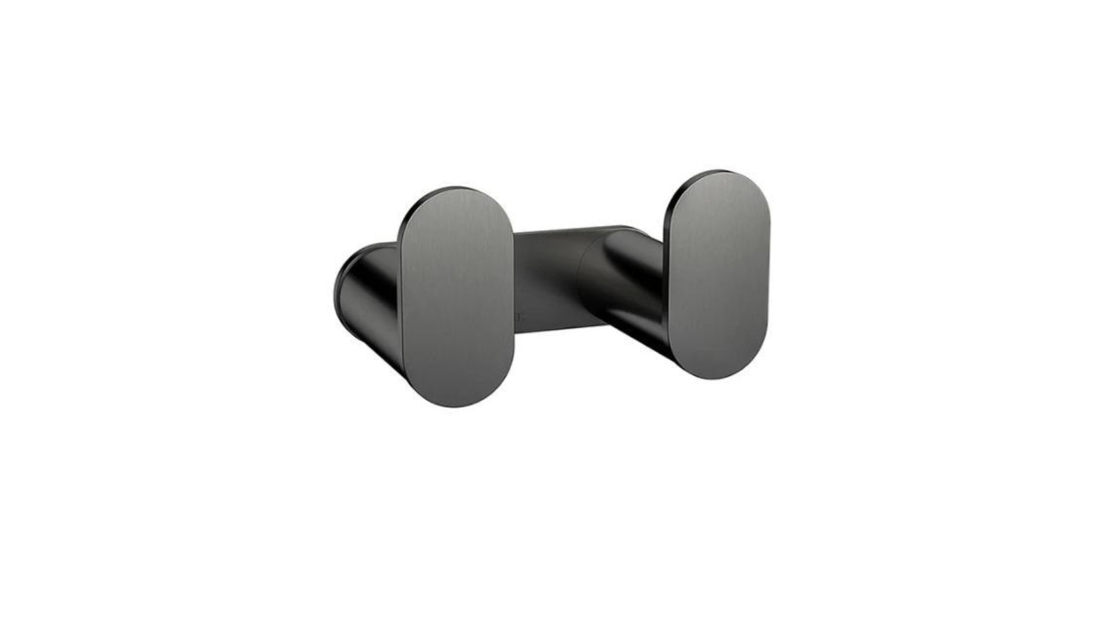 Meir Curvae Double Robe Hook - Shadow