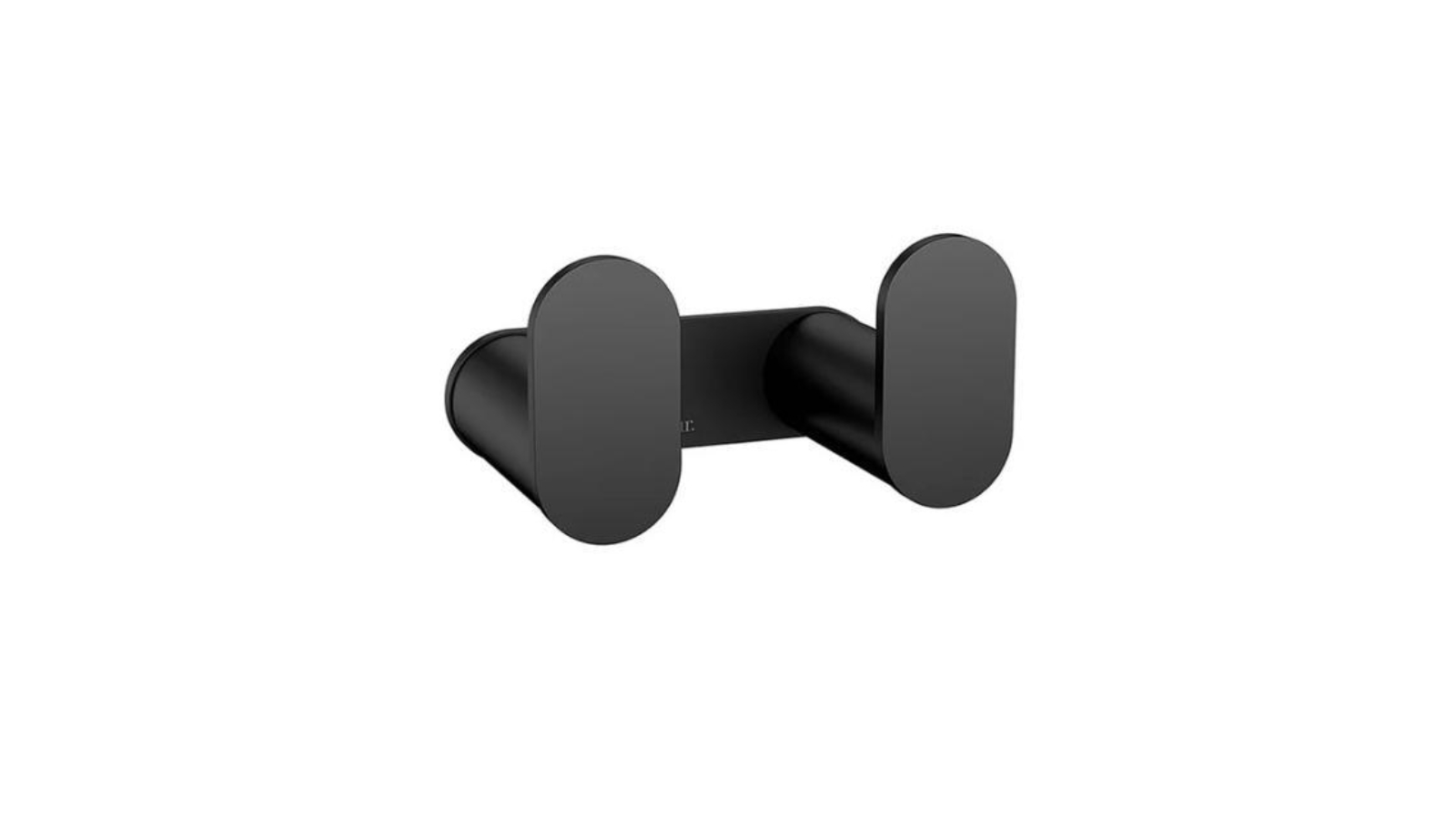 Meir Curvae Double Robe Hook - Matte Black