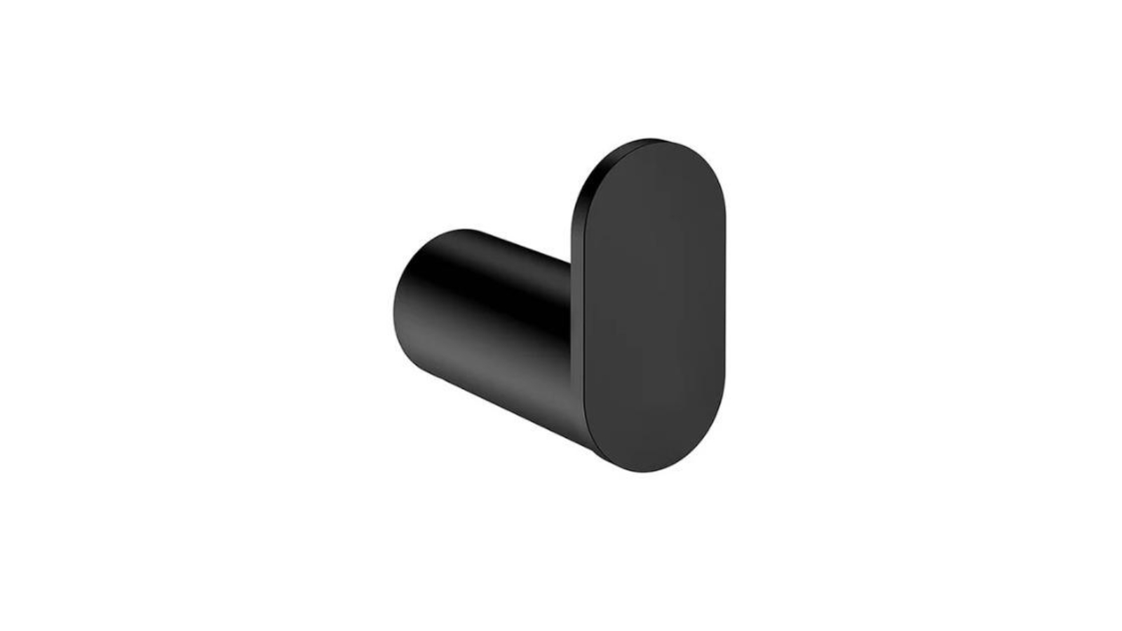 Meir Curvae Single Robe Hook - Matte Black