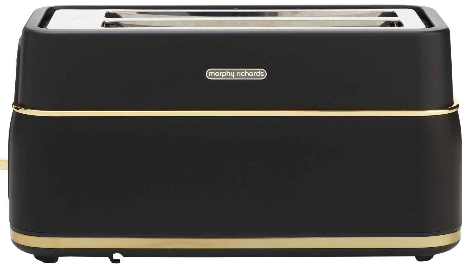 Morphy Richards Signature Soft Gold 4 Slice Long Slot Toaster - Matte Black