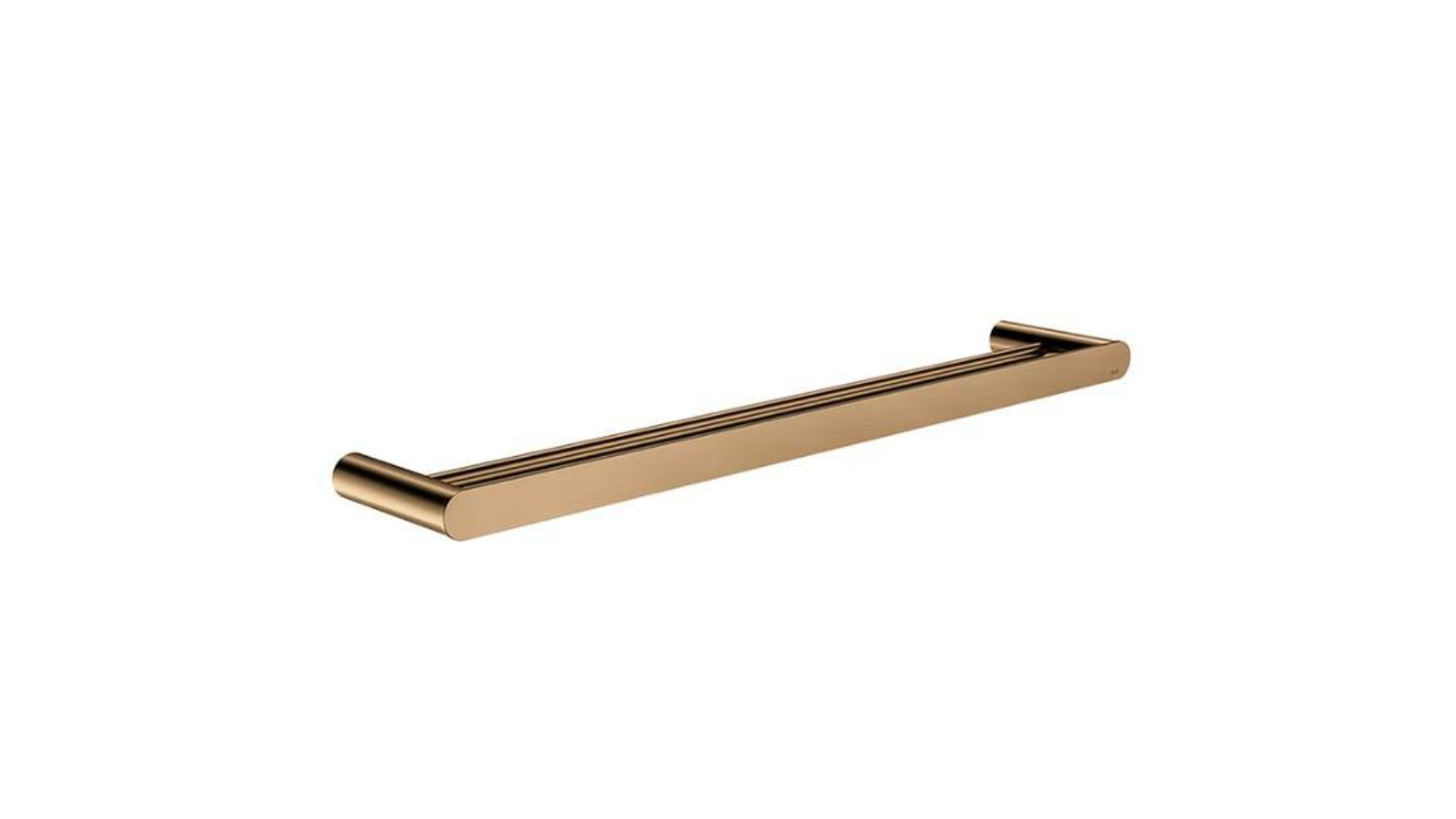 Meir Curvae 600mm Double Towel Rail - Lustre Bronze