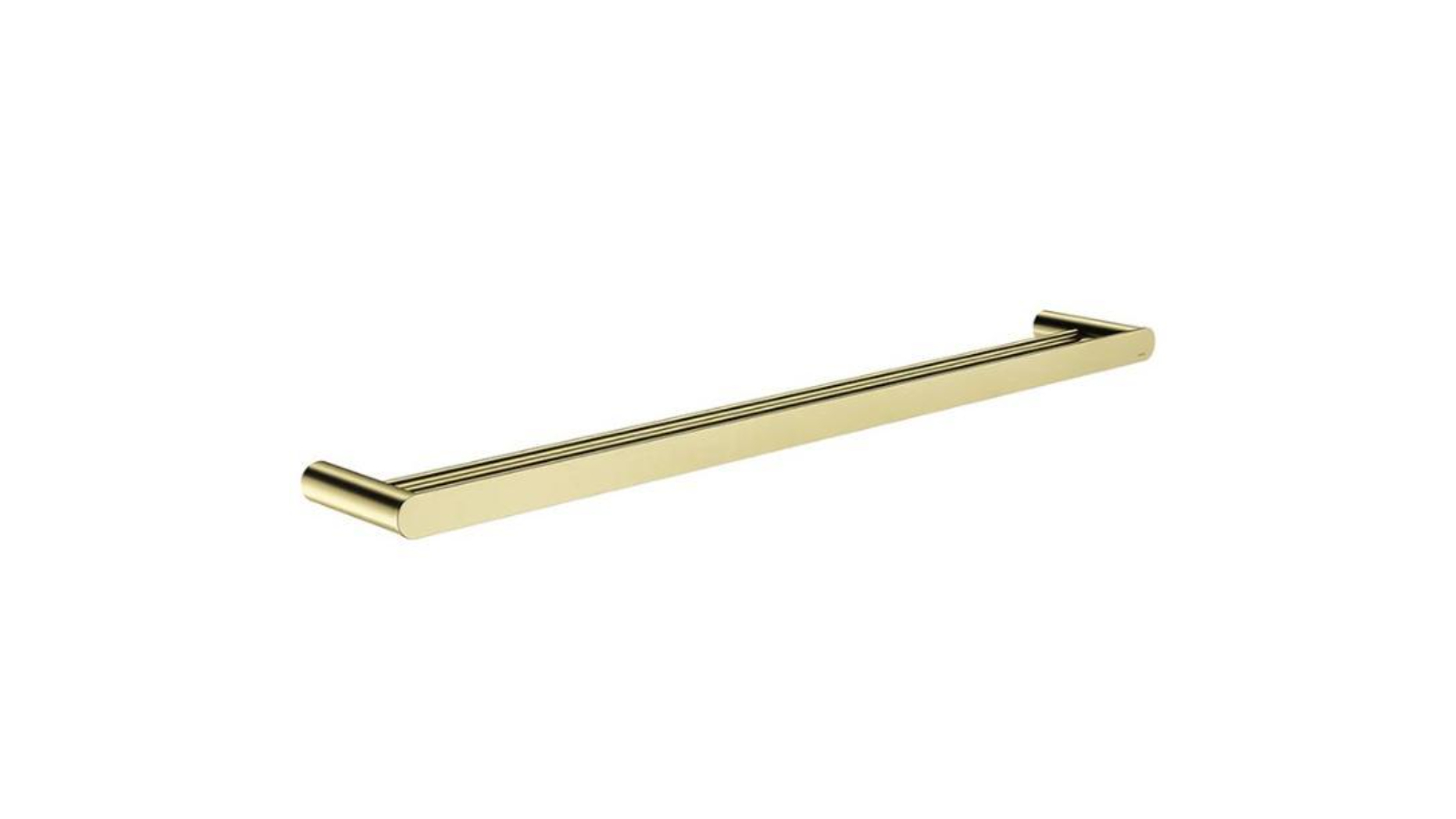 Meir Curvae 800mm Double Towel Rail - Tiger Bronze