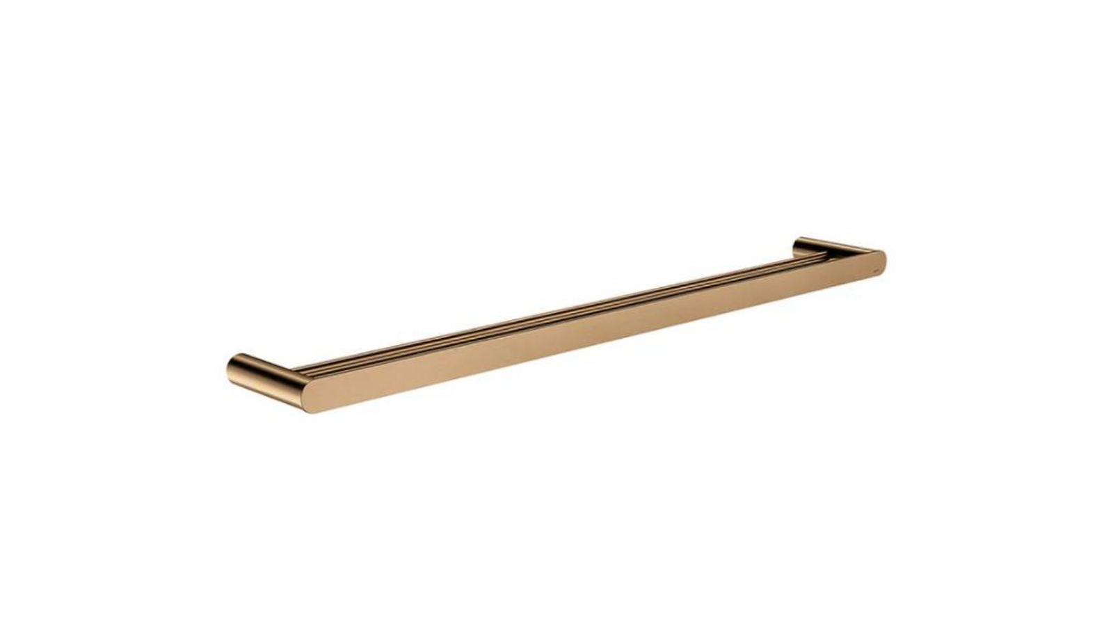 Meir Curvae 800mm Double Towel Rail - Lustre Bronze