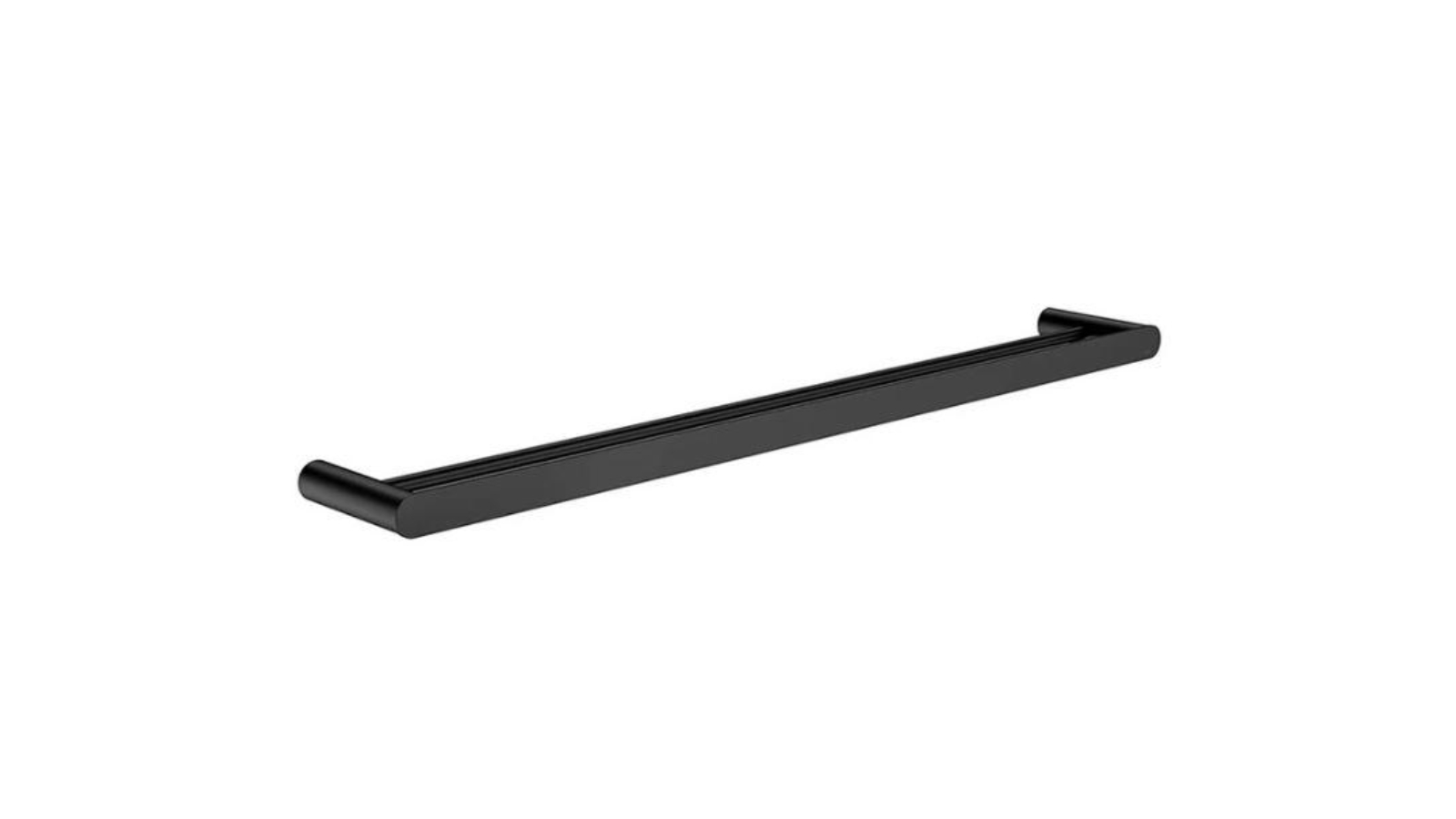 Meir Curvae 800mm Double Towel Rail - Matte Black