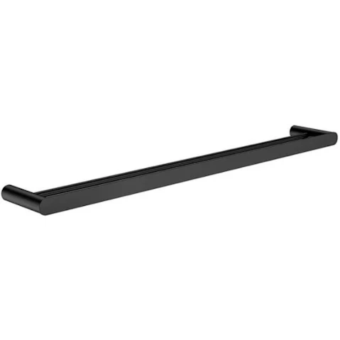 Meir Curvae 800mm Double Towel Rail - Matte Black