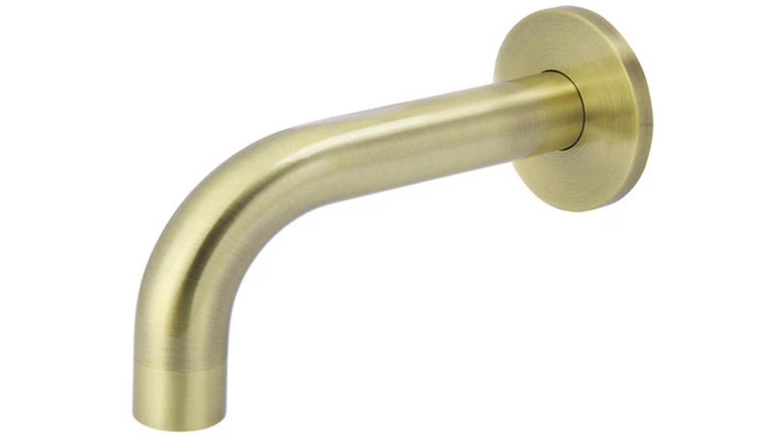 Meir 130mm Round Curved Spout - Tiger Bronze Gold