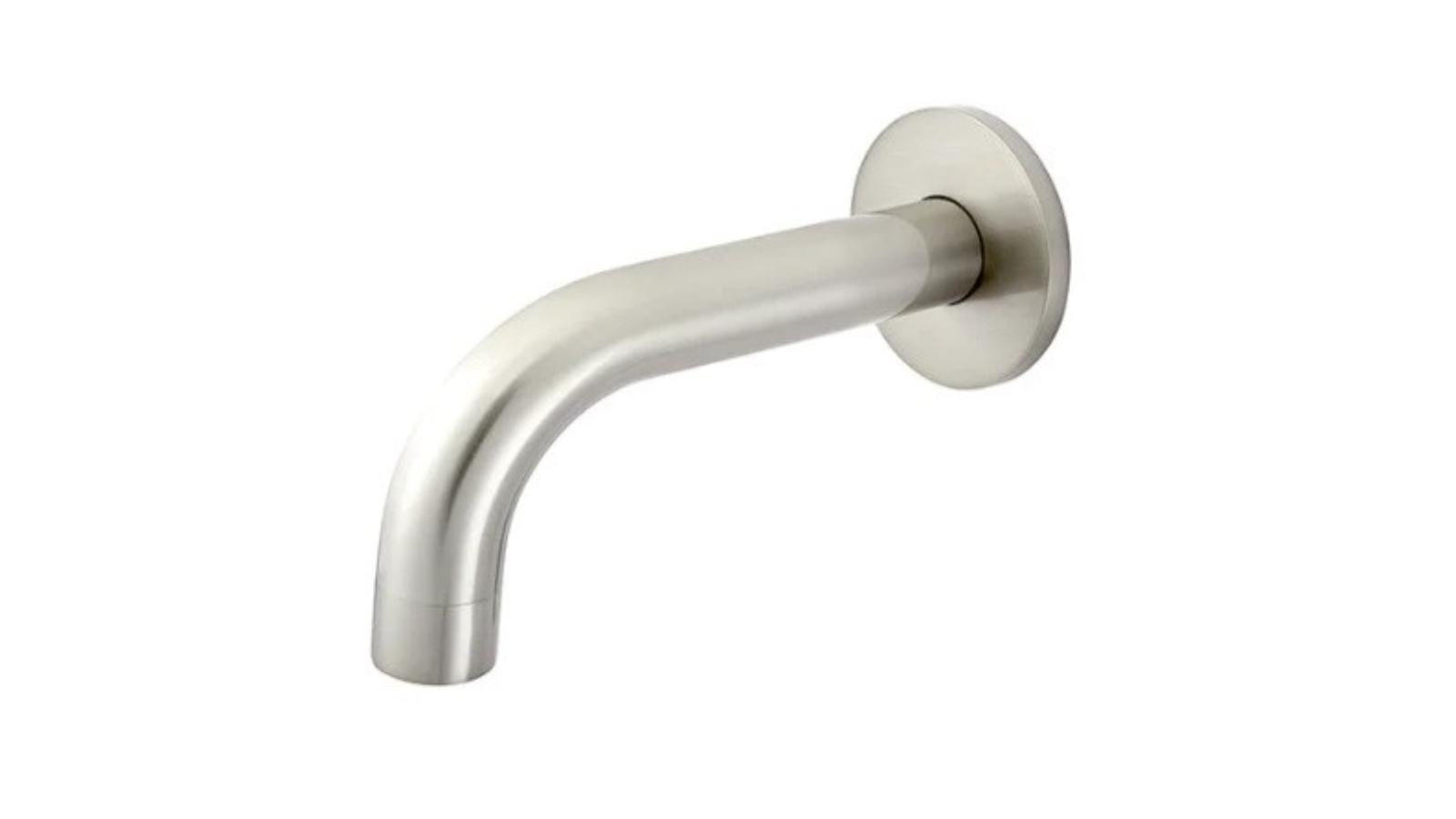 Meir Universal Round Curved Spout 130mm - Brushed Nickel