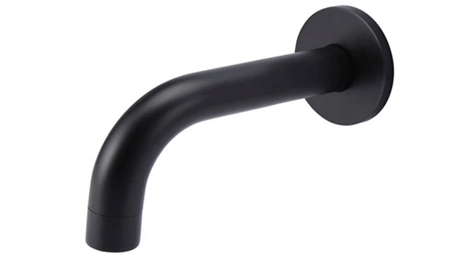 Meir 130mm Round Curved Spout - Matte Black