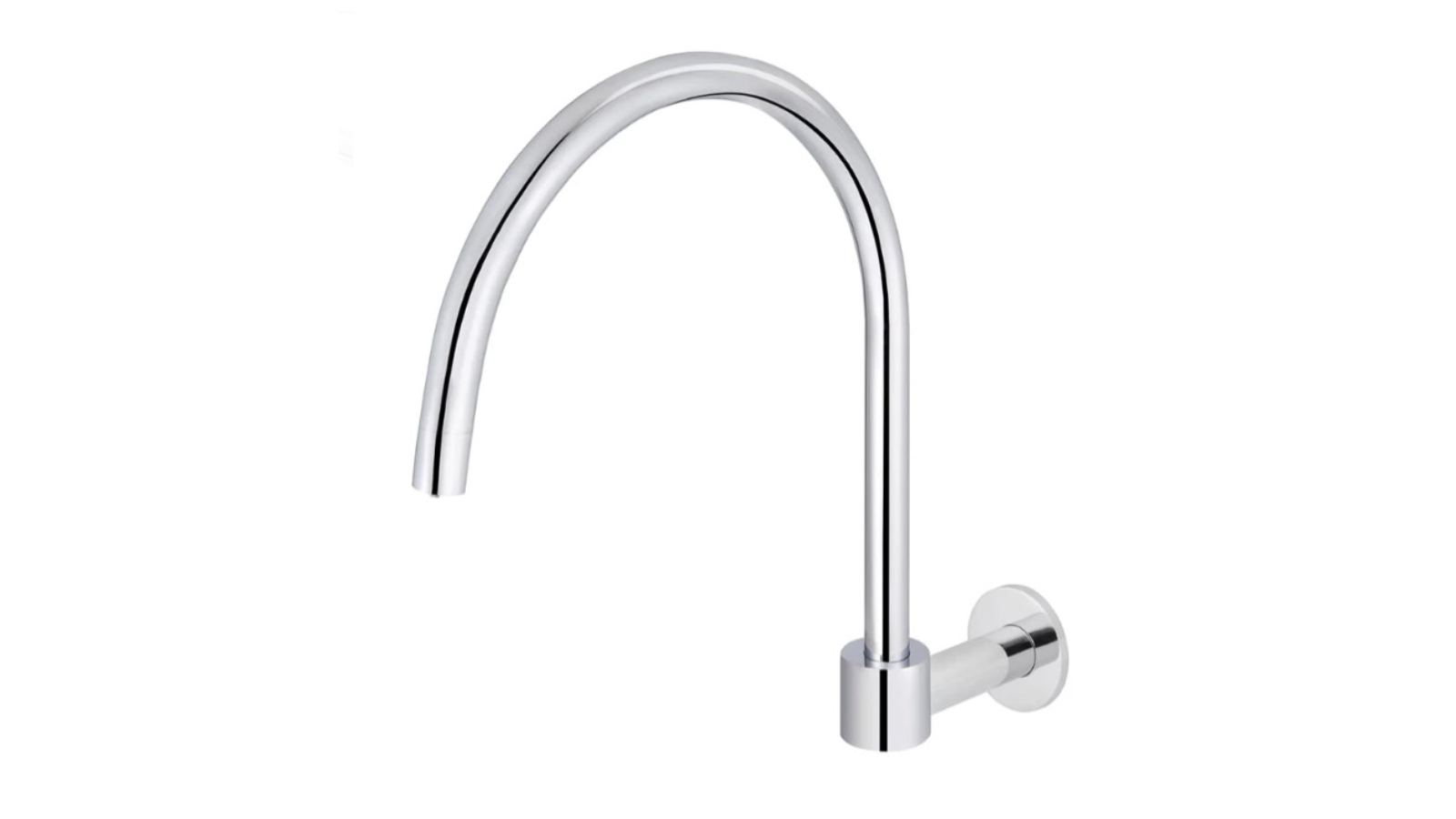 Meir Round High-Rise Swivel Wall Spout - Chrome