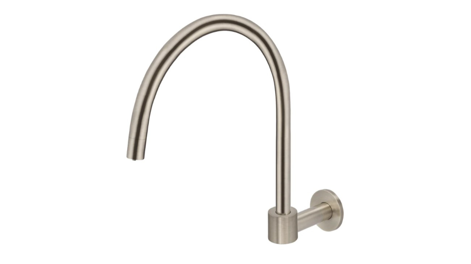 Meir Round High-Rise Swivel Wall Spout - Champagne