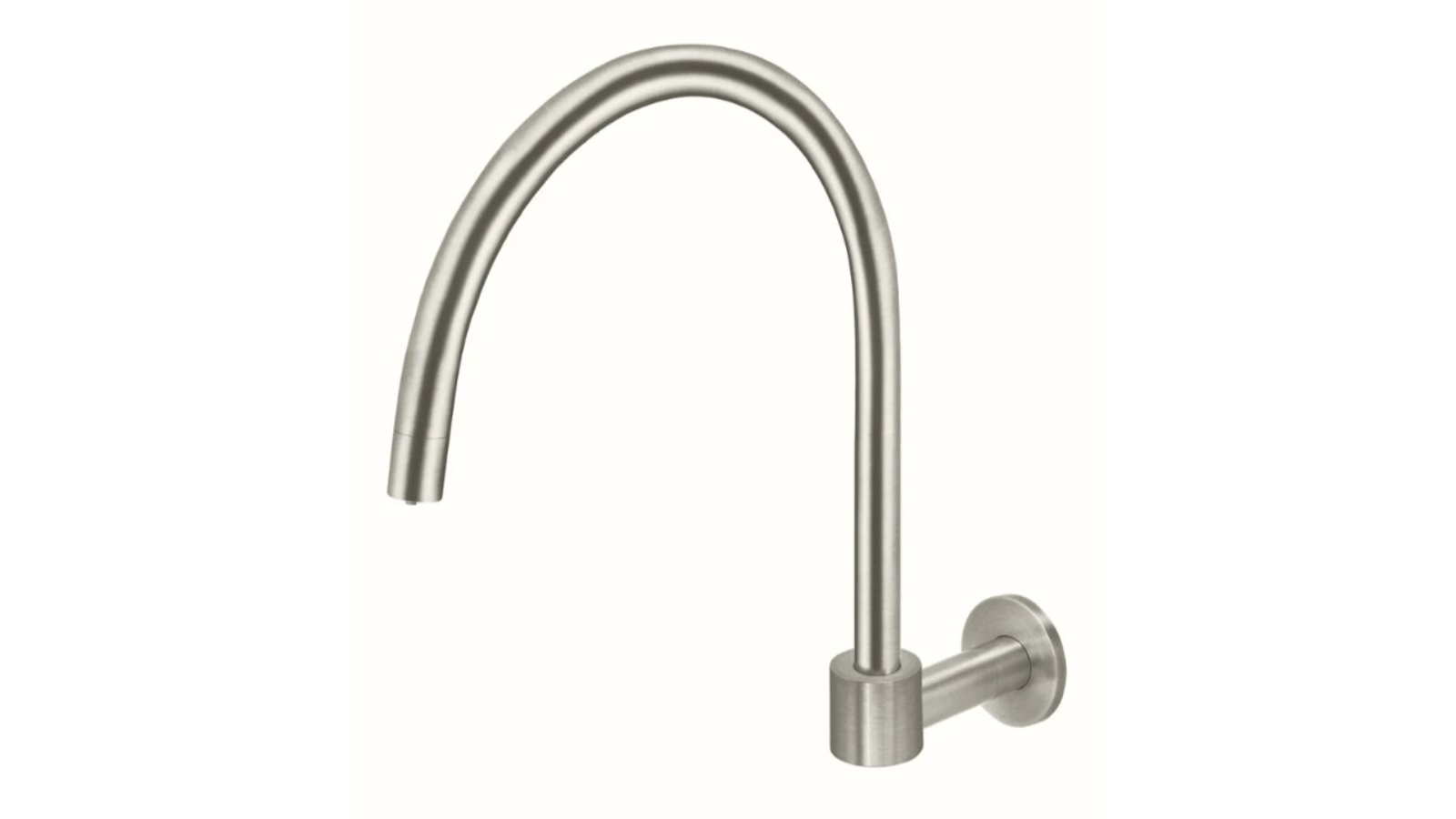 Meir Round High-Rise Swivel Wall Spout - Brushed Nickel
