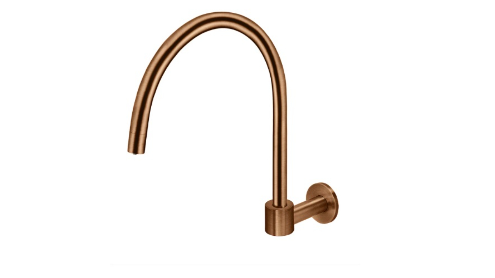 Meir Round High-Rise Swivel Wall Spout - Lustre Bronze