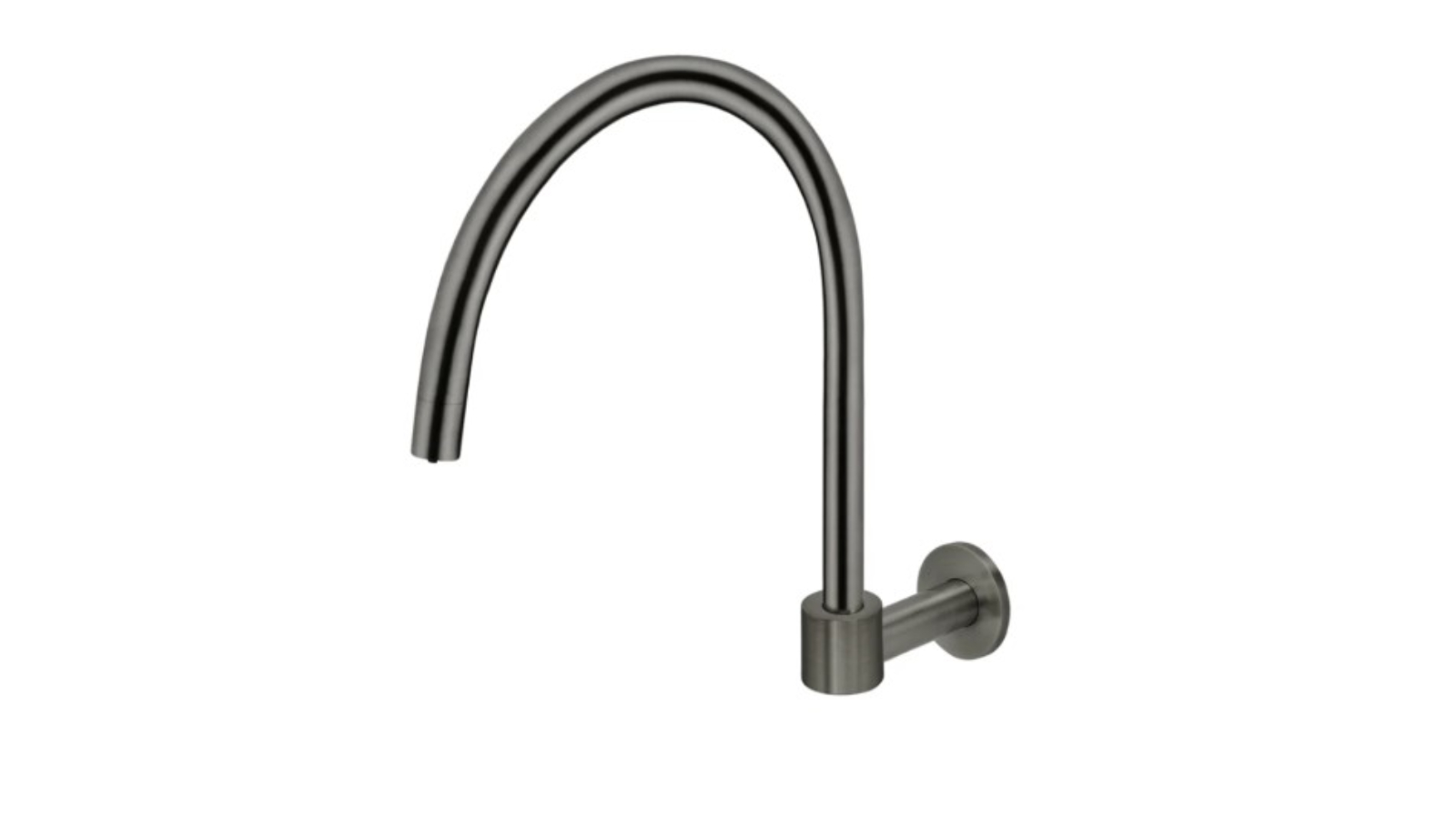 Meir Round High-Rise Swivel Wall Spout - Gunmetal
